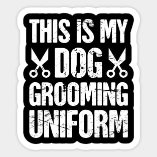 Funny Dog Grooming Gift For Dog Groomer Sticker